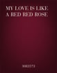 My Love Is Like a Red Red Rose SATB choral sheet music cover